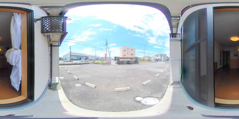 パノラマ画像庭