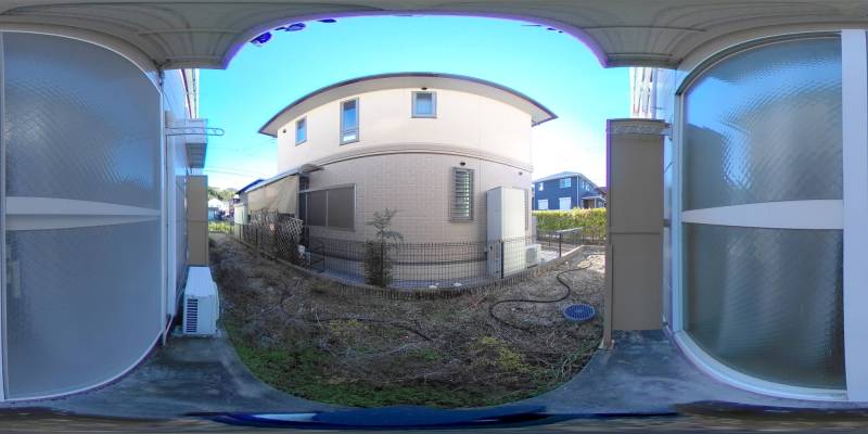 パノラマ画像庭