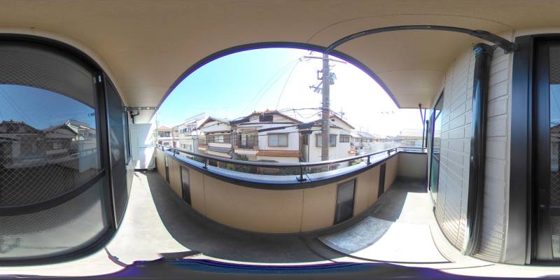 パノラマ画像バルコニー