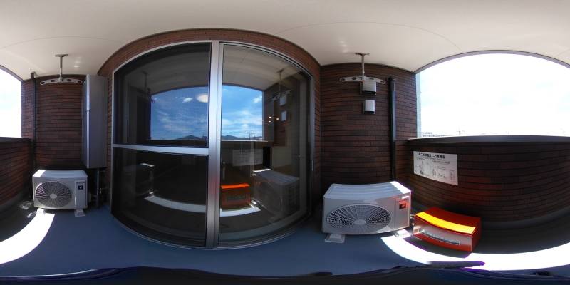 パノラマ画像バルコニー