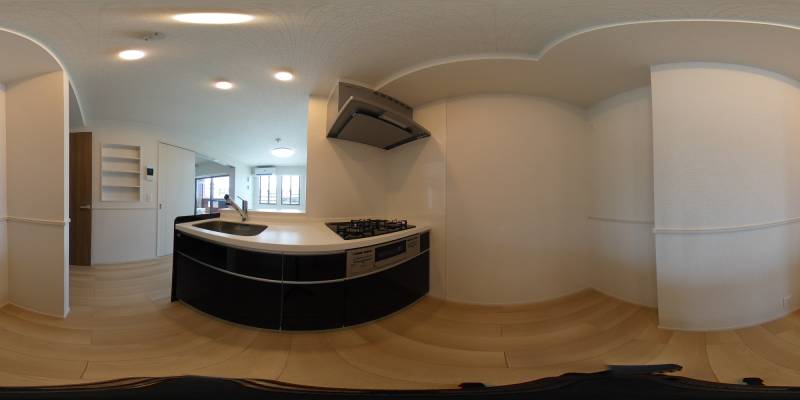 パノラマ画像キッチン