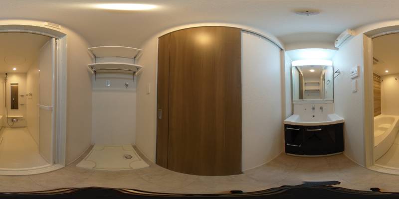 パノラマ画像洗面所