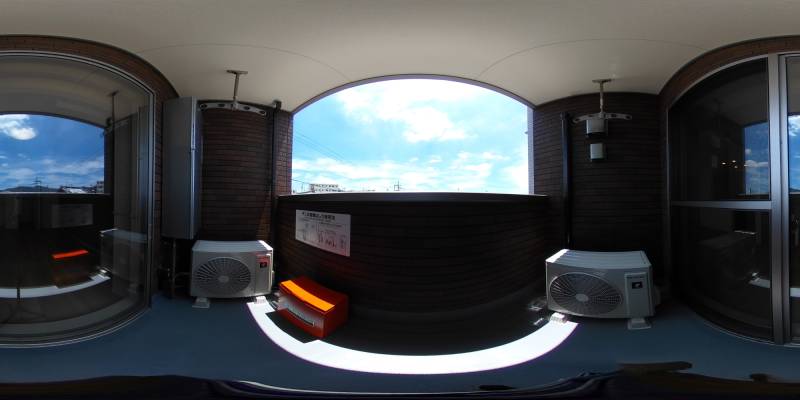 パノラマ画像バルコニー