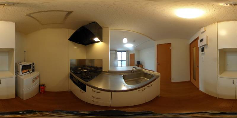 パノラマ画像キッチン