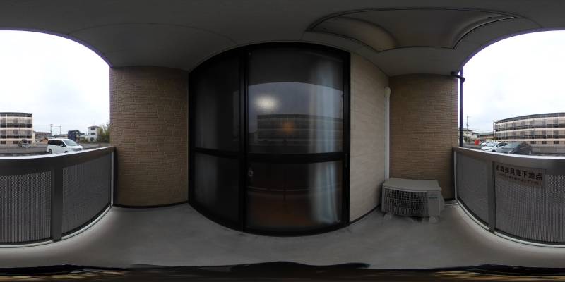 パノラマ画像バルコニー