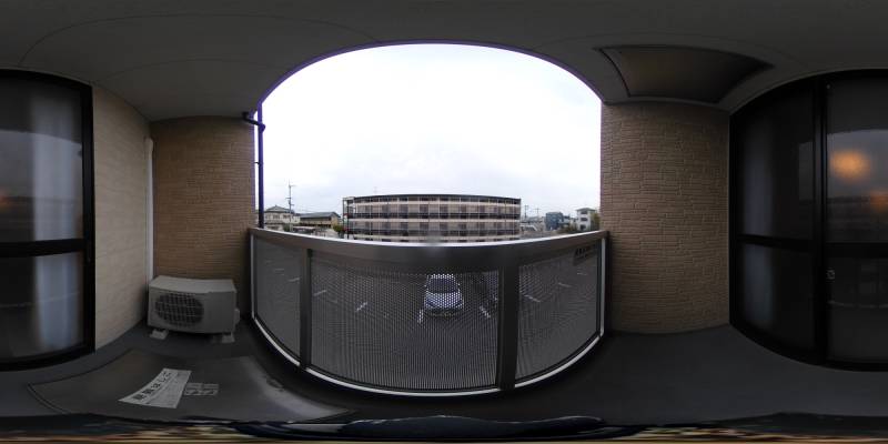 パノラマ画像バルコニー