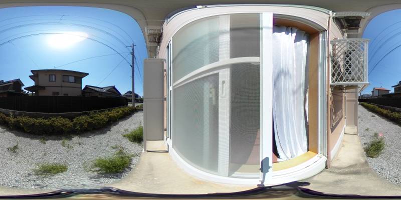 パノラマ画像バルコニー