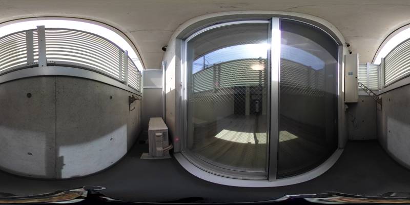 パノラマ画像バルコニー