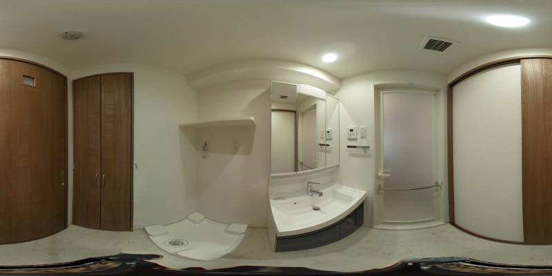 パノラマ画像洗面所