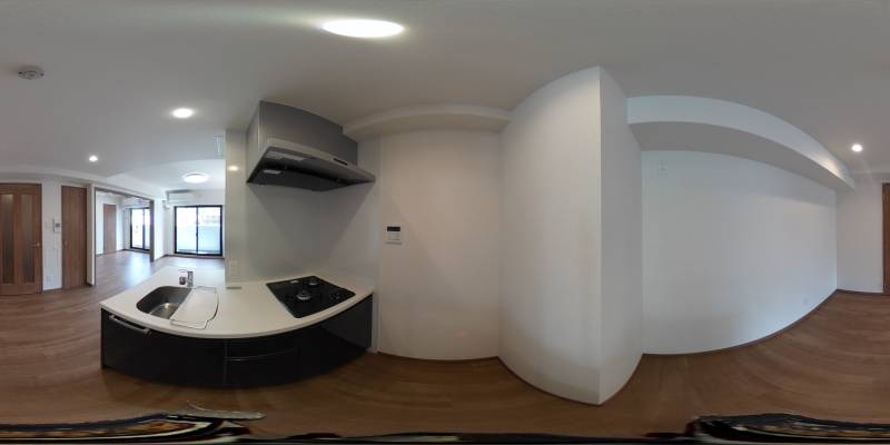 パノラマ画像キッチン