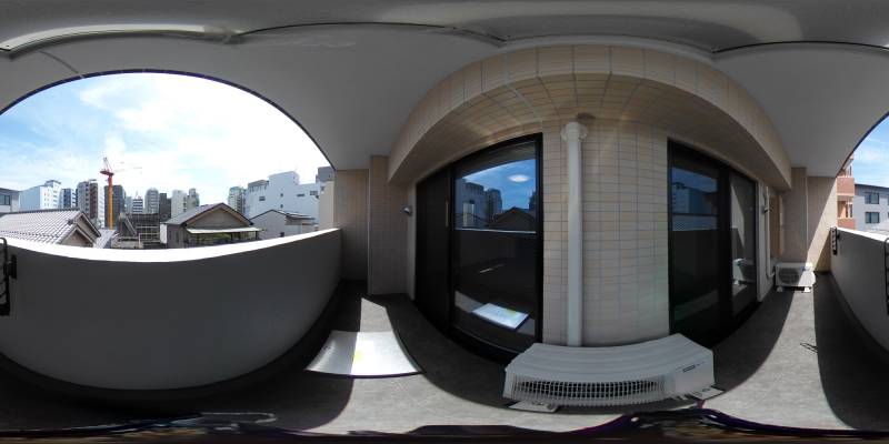 パノラマ画像バルコニー