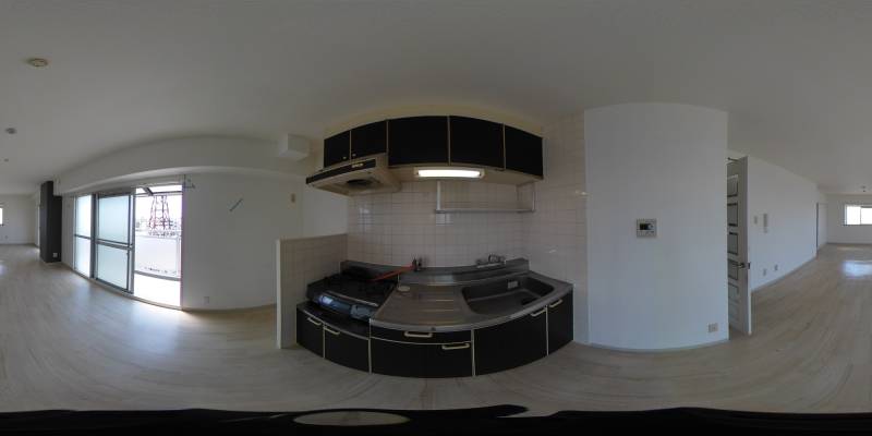 パノラマ画像キッチン