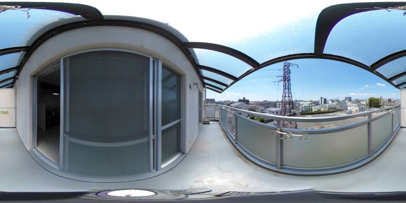 パノラマ画像バルコニー