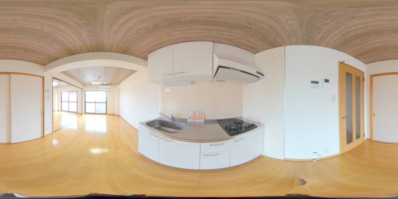 パノラマ画像キッチン