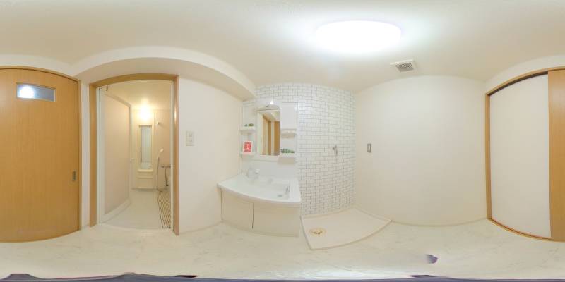 パノラマ画像洗面所