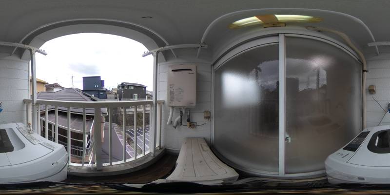 パノラマ画像バルコニー