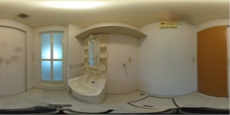 パノラマ画像洗面所