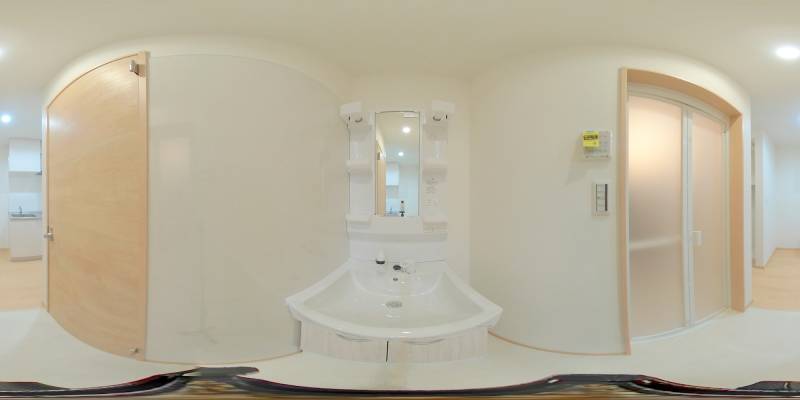 パノラマ画像洗面所