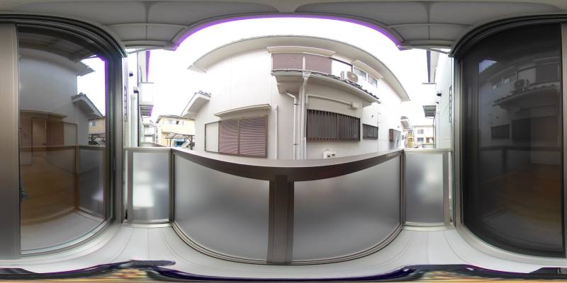 パノラマ画像バルコニー