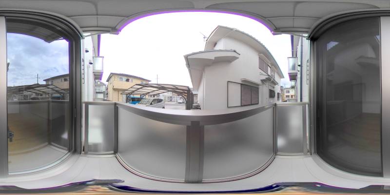 パノラマ画像バルコニー