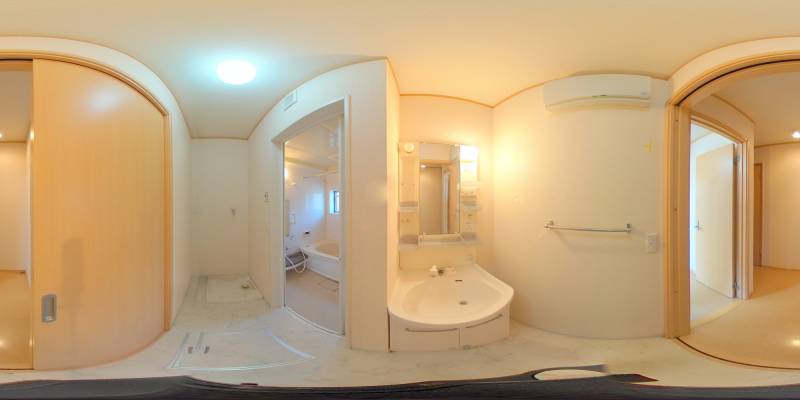 パノラマ画像洗面所