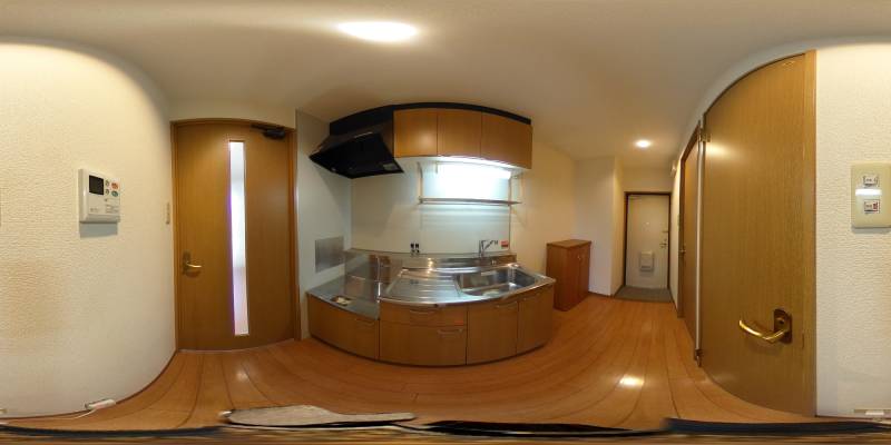 パノラマ画像キッチン