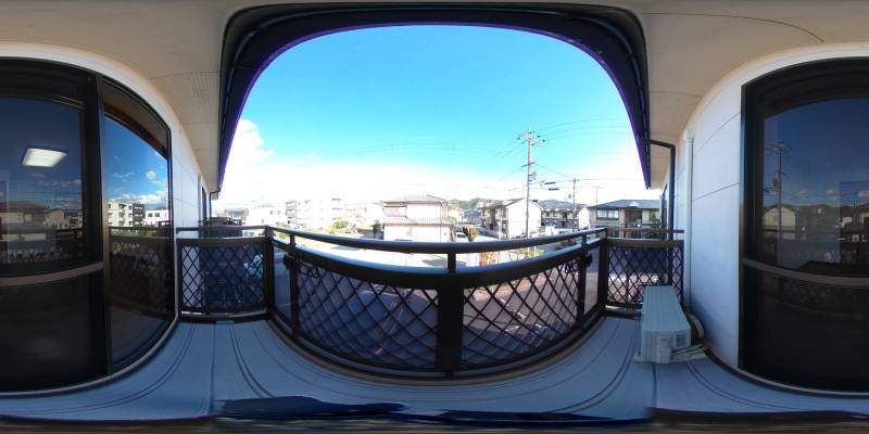 パノラマ画像バルコニー