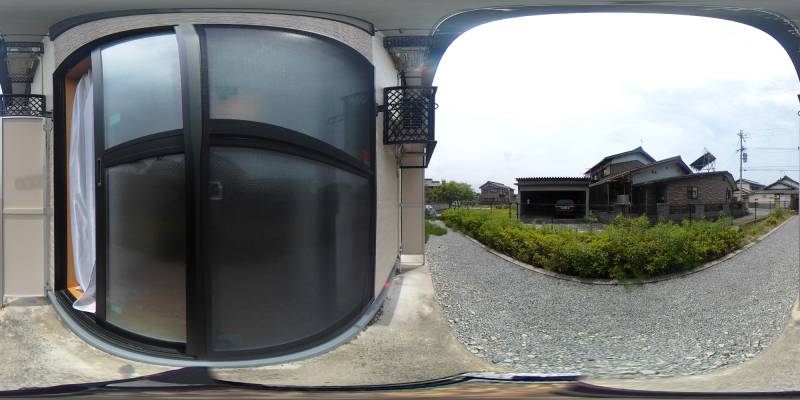 パノラマ画像バルコニー