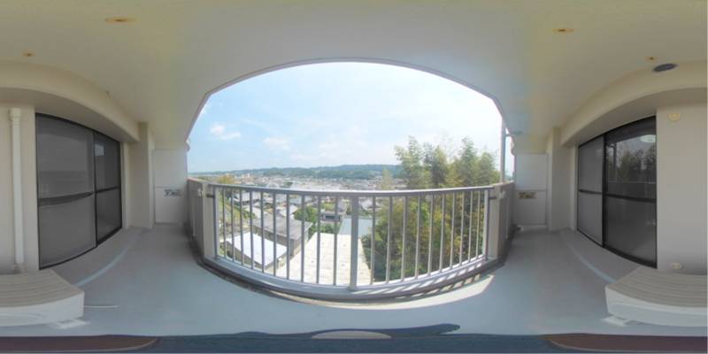 パノラマ画像バルコニー