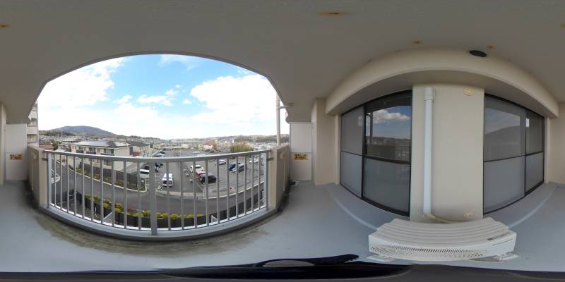 パノラマ画像バルコニー