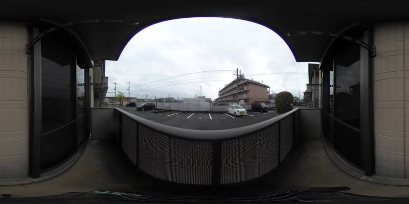 パノラマ画像バルコニー