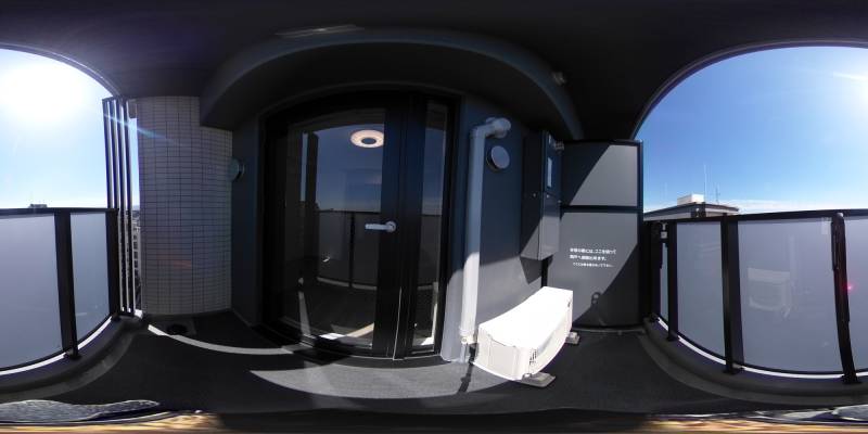 パノラマ画像バルコニー