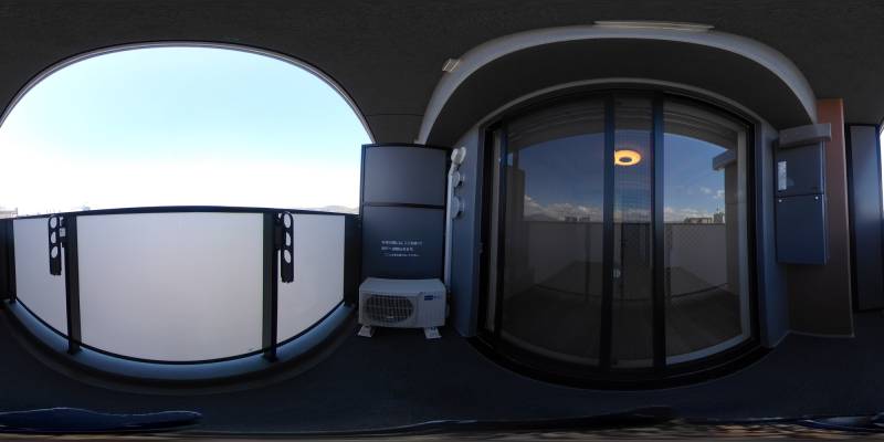 パノラマ画像バルコニー