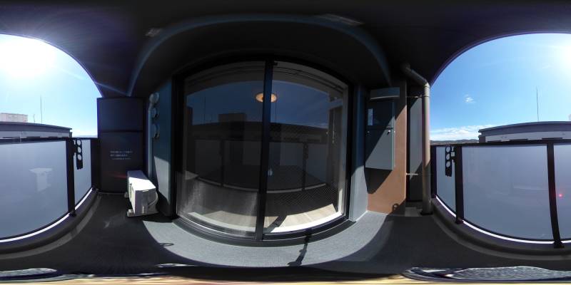 パノラマ画像バルコニー