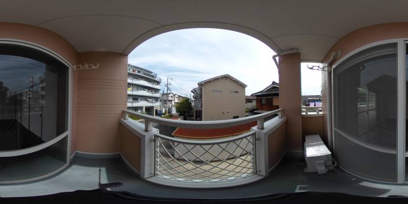 パノラマ画像バルコニー
