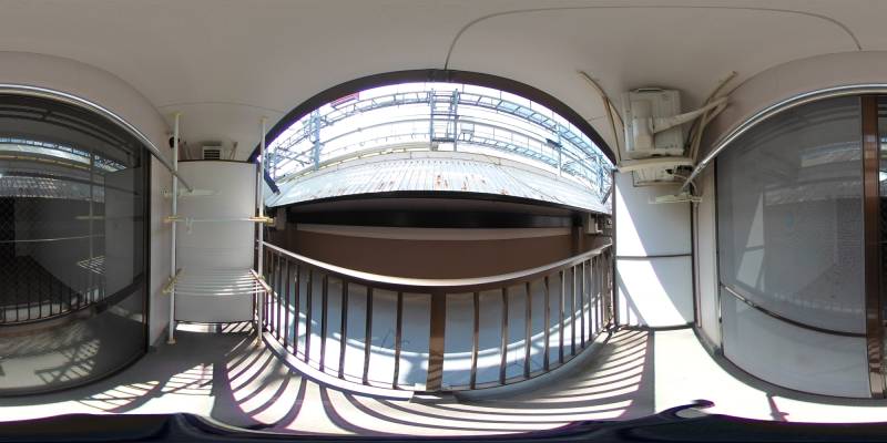 パノラマ画像バルコニー