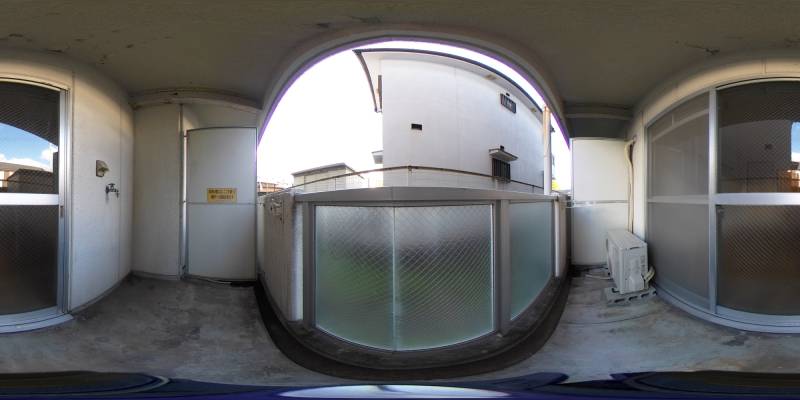 パノラマ画像バルコニー