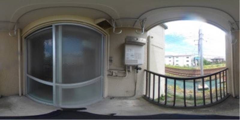 パノラマ画像バルコニー