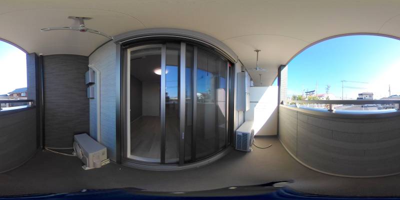 パノラマ画像バルコニー