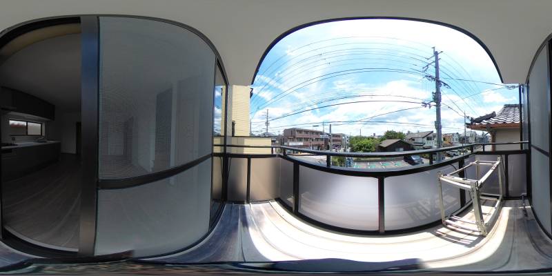 パノラマ画像バルコニー