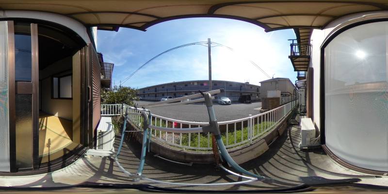 パノラマ画像バルコニー