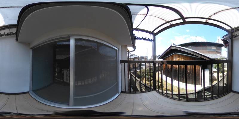 パノラマ画像バルコニー