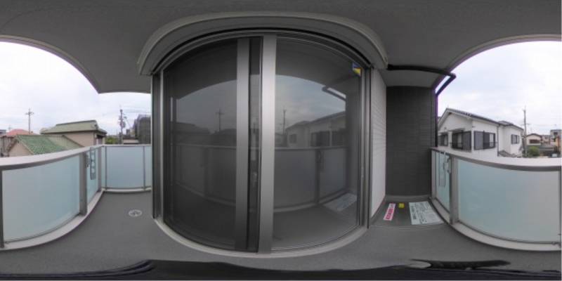 パノラマ画像バルコニー