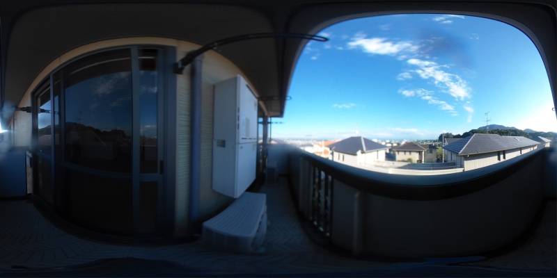 パノラマ画像バルコニー