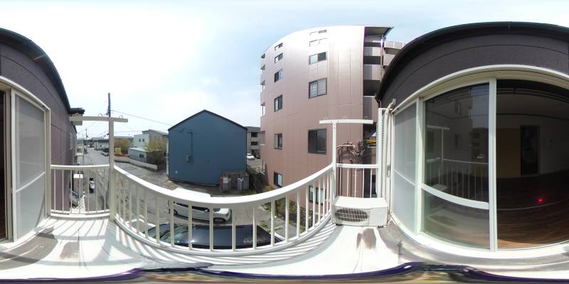 パノラマ画像バルコニー