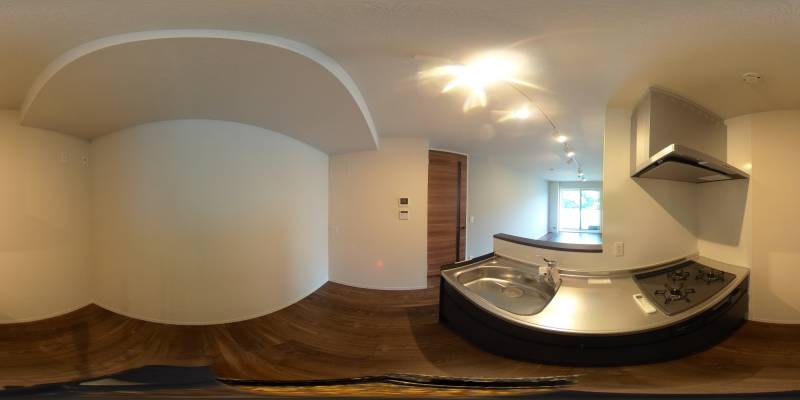 パノラマ画像キッチン