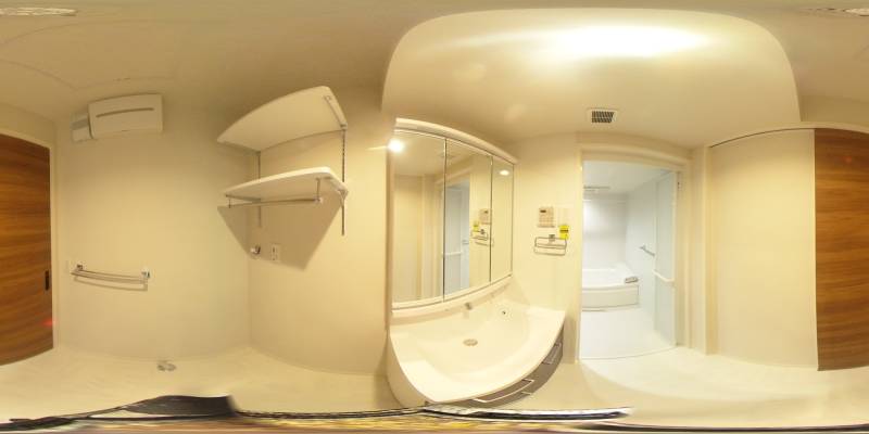 パノラマ画像洗面所