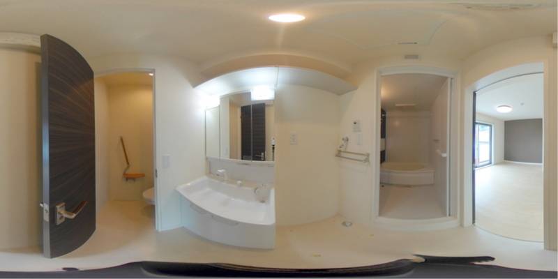 パノラマ画像洗面所