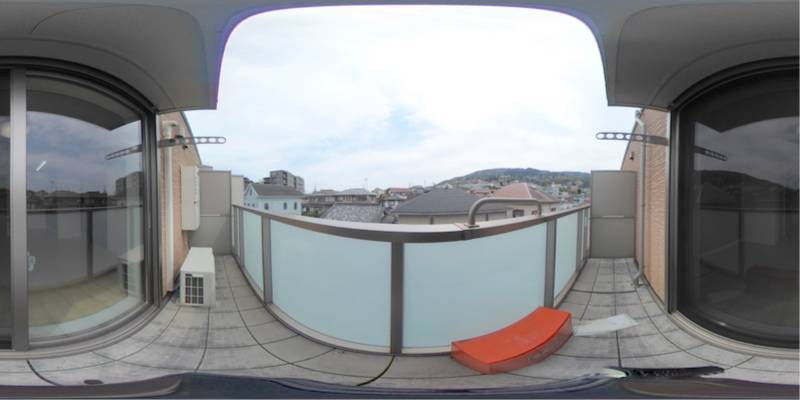 パノラマ画像バルコニー