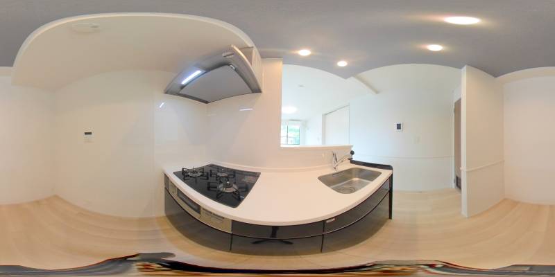 パノラマ画像キッチン